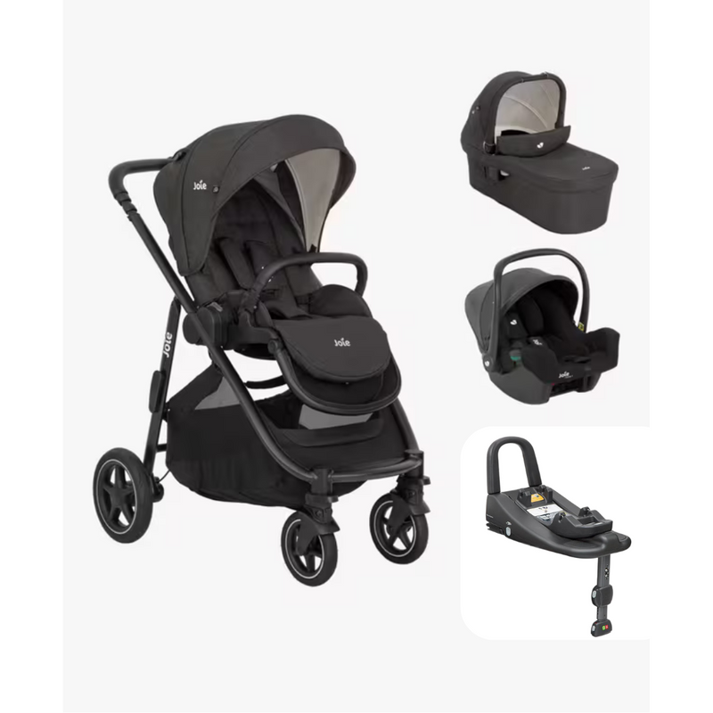 Joie Versatrax Travel System - iSnug2 & Advance Base - Shale