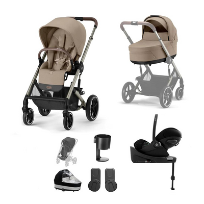 CYBEX Balios S Lux + Cloud G Luxury Bundle - Almond Beige