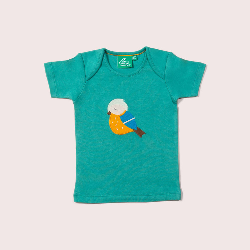 Little Green Radicals - Little Bird Applique Short Sleeve T-Shirt