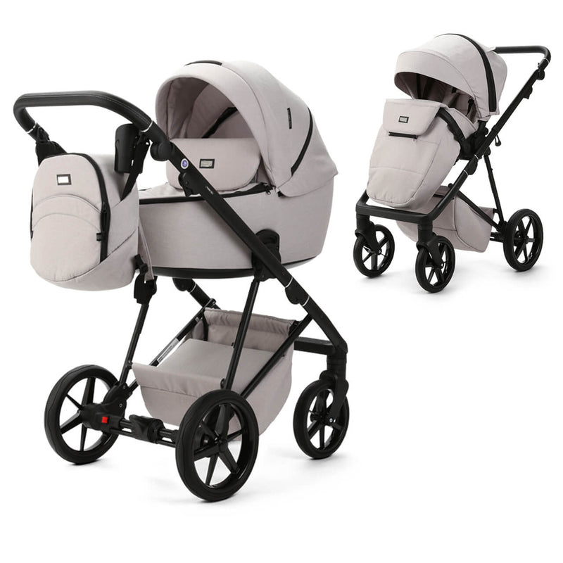 Mee-Go Milano Evo 2-in-1 Pram & Accessories - Biscuit