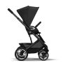 Cybex Talos S Lux Pushchair with Cloud G i-Size Car Seat and Base 10 Piece Bundle - Moon Black (Black Frame)