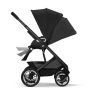 Cybex Talos S Lux Pushchair with Cloud G i-Size Car Seat and Base 10 Piece Bundle - Moon Black (Black Frame)