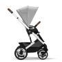 Cybex Talos S Lux Pushchair with Aton B2 Car Seat and Base 10 Piece Bundle - Lava Grey (Silver Frame)