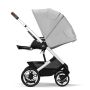 Cybex Talos S Lux Pushchair with Aton B2 Car Seat and Base 10 Piece Bundle - Lava Grey (Silver Frame)