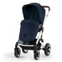 Cybex Talos S Lux Pushchair with Cloud G i-Size Car Seat and Base 10 Piece Bundle - Ocean Blue (Silver Frame)