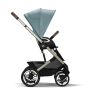 Cybex Talos S Lux Pushchair with Cloud G i-Size Car Seat and Base 10 Piece Bundle - Sky Blue (Taupe Frame)