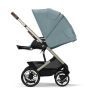 Cybex Talos S Lux Pushchair with Cloud G i-Size Car Seat and Base 10 Piece Bundle - Sky Blue (Taupe Frame)