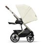 Cybex Talos S Lux Pushchair with Cloud G i-Size Car Seat and Base 10 Piece Bundle - Seashell Beige (Taupe Frame)