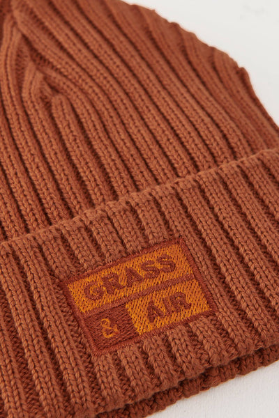 Grass & Air - Burnt Orange Beanie