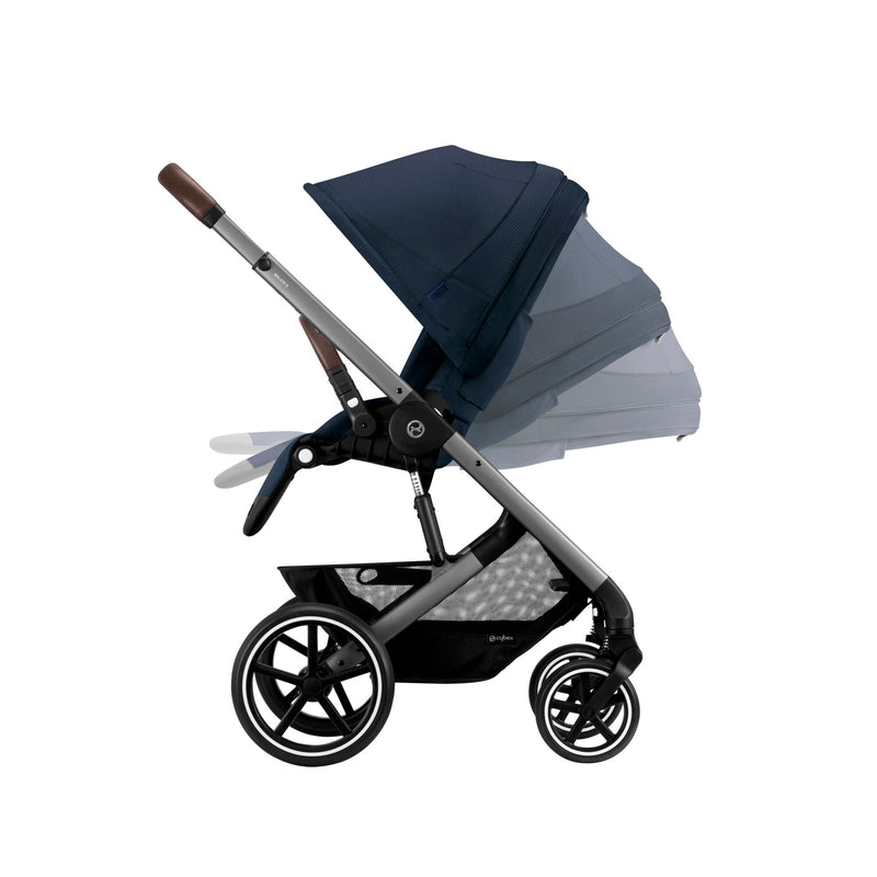 CYBEX Balios S Lux Pushchair - Ocean Blue - Silver