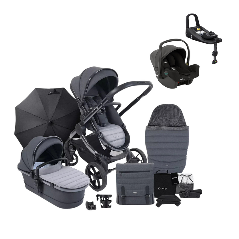 iCandy Peach 7 + Joie iSnug 2 & Base Travel System Bundle -  Truffle