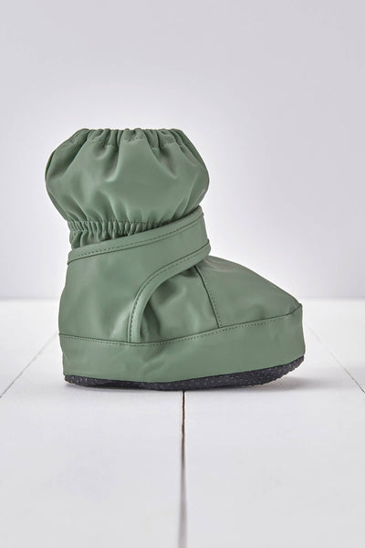 Grass & Air - Khaki Green PU Showerproof Bootie