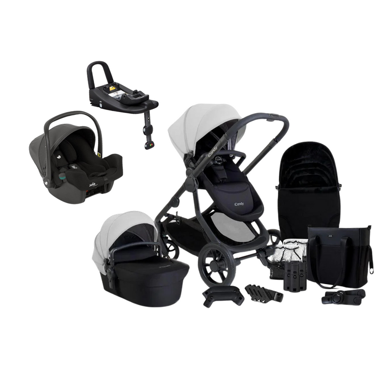 iCandy Orange 4 Pushchair Bundle with Joie iSnug 2 & Advance Base - Glacier