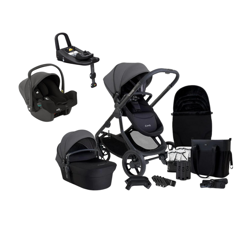 iCandy Orange 4 Pushchair Bundle with Joie iSnug 2 & Advance Base - Fossil