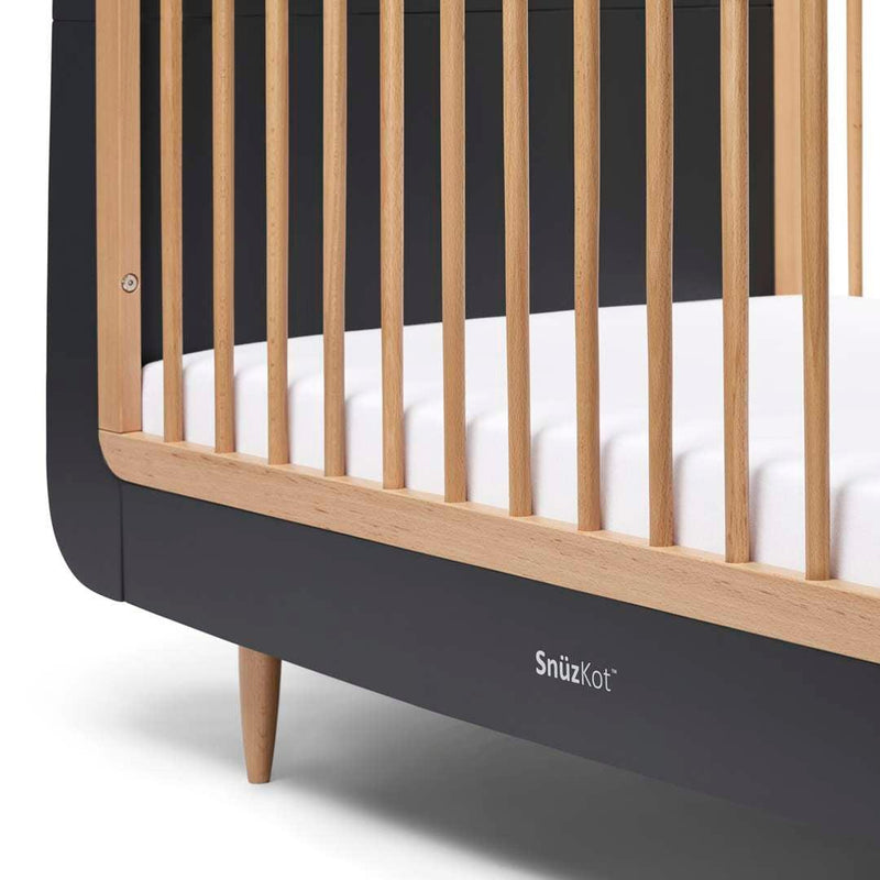 SnuzKot Skandi Cot Bed - Slate Natural