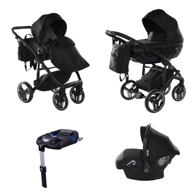 JUNAMA JUNAMA CORE BLACK - 4IN1 (INCLUDES CAR SEAT & ISOFIX BASE)