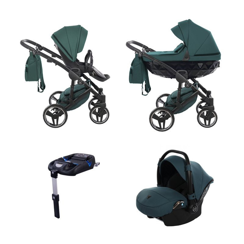 JUNAMA CORE TEAL - 4IN1 (INCLUDES CAR SEAT & ISOFIX BASE)