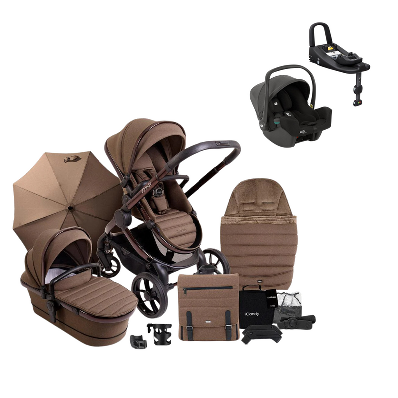 iCandy Peach 7 + Joie iSnug 2 & Base Travel System Bundle - Coco