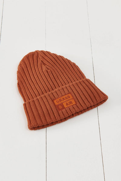 Grass & Air - Burnt Orange Beanie