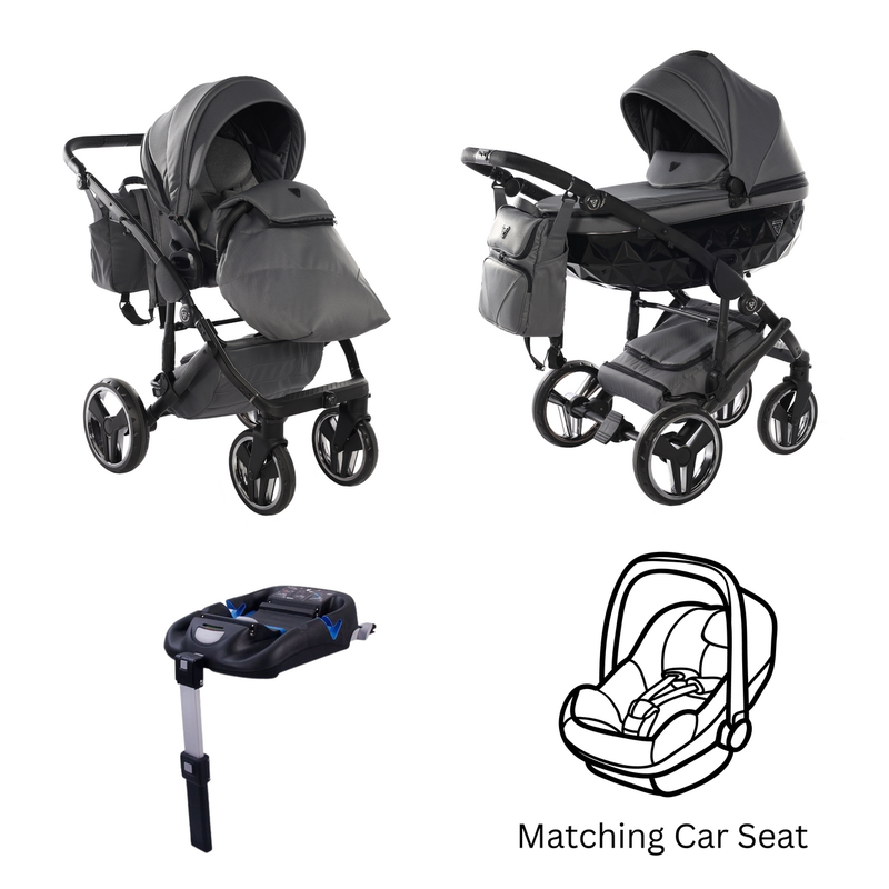 JUNAMA CORE BLACK NICKEL - 4IN1 (INCLUDES CAR SEAT & ISOFIX BASE)