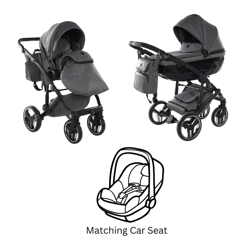 JUNAMA CORE BLACK NICKEL - 3IN1 (INCLUDES CAR SEAT)