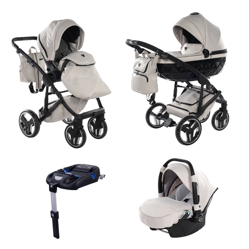 JUNAMA CORE CLAY GREY - 4IN1 (INCLUDES CAR SEAT & ISOFIX BASE)