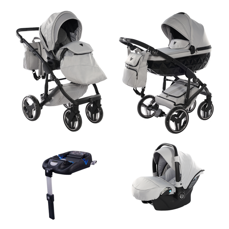 JUNAMA CORE GREY MIST - 4IN1 (INCLUDES CAR SEAT & ISOFIX BASE)