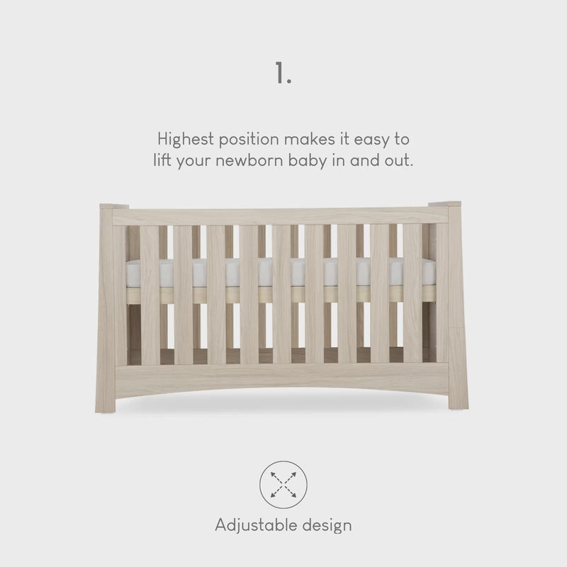 CuddleCo - Isla Cot Bed - Ash