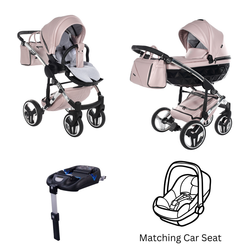 JUNAMA FLUO LINE PINK - 4IN1 (INCLUDES CAR SEAT & ISOFIX BASE)