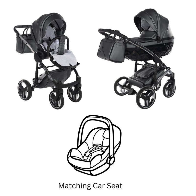 JUNAMA FLUO LINE ANTHRACITE - 3IN1 (INCLUDES CAR SEAT)