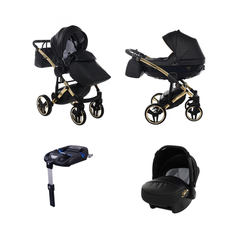 JUNAMA FLUO LINE BLACK GOLD - 4IN1 (INCLUDES CAR SEAT & ISOFIX BASE)