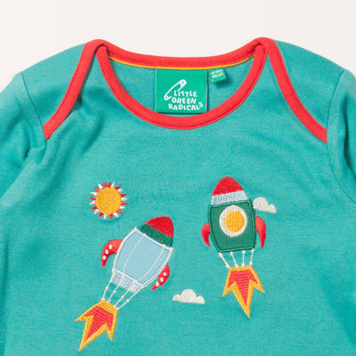 Little Green Radicals - Night Sky Appliqué T-Shirt