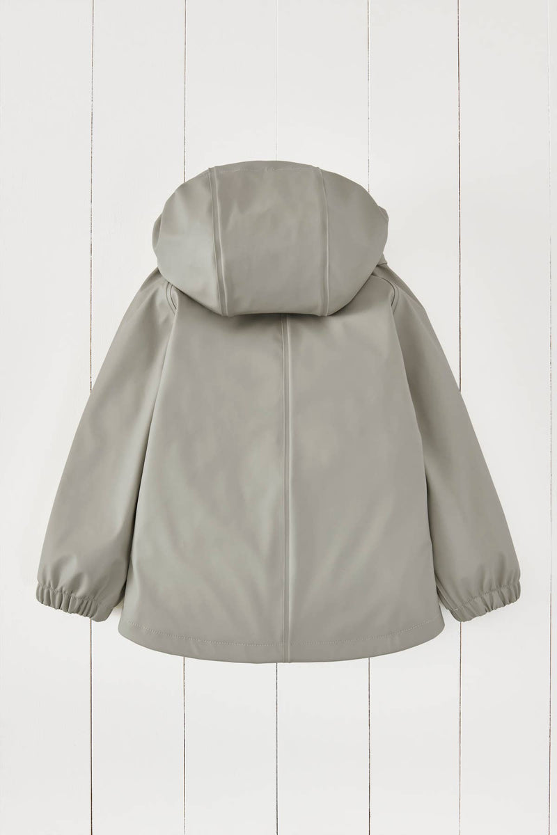 Grass & Air - Geothermal Grey Kids Waterproof Rain Jacket