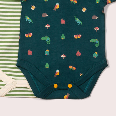 Little Green Radicals - Mini Marvels Organic Baby Bodysuit Set - 2 Pack