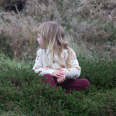 Little Green Radicals - From One To Another Flower Knitted Cardigan