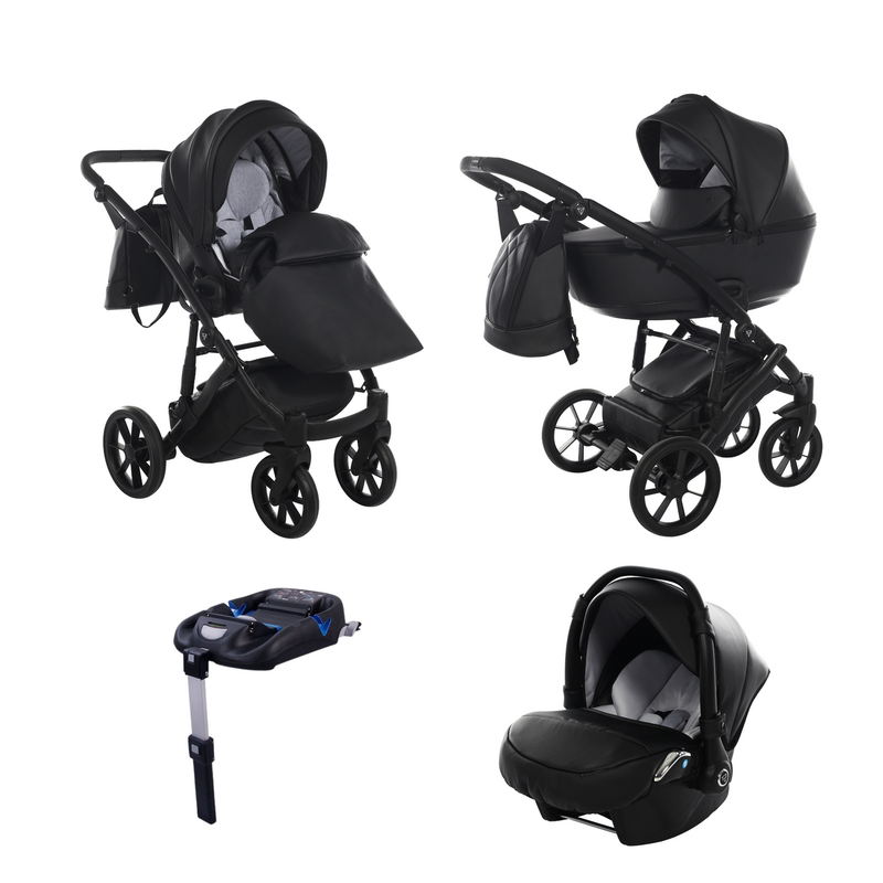 JUNAMA SPACE ECO BLACK - 4IN1 (INCLUDES CAR SEAT & ISOFIX BASE)