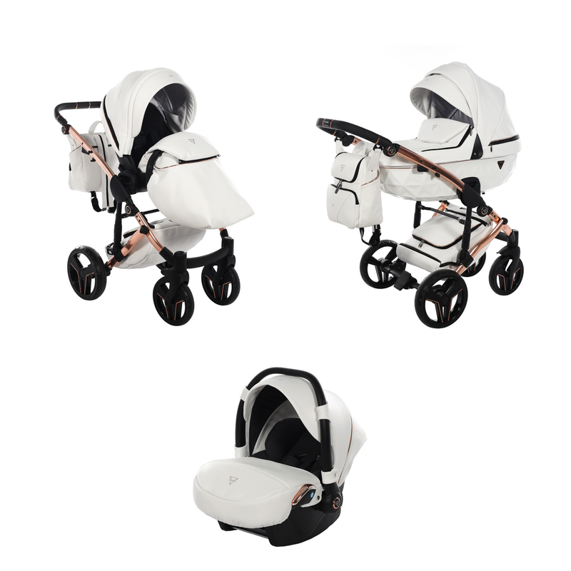 JUNAMA S-CLASS WHITE - 3IN1 (INCLUDES CAR SEAT)