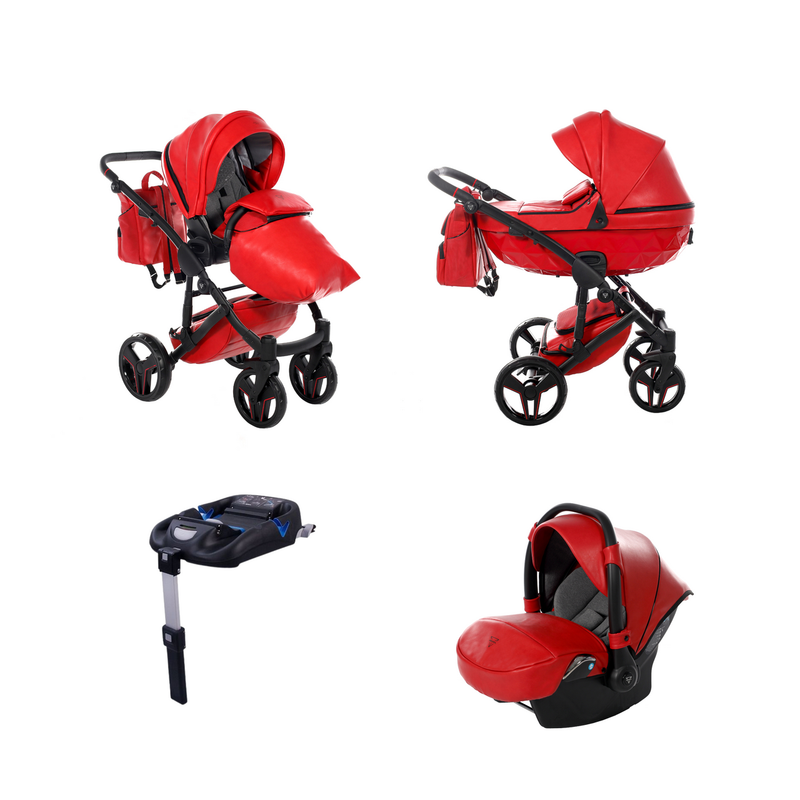 JUNAMA S-CLASS RED - 4IN1 (INCLUDES CAR SEAT & ISOFIX BASE)