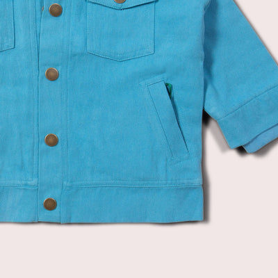 Little Green Radicals - Blue Moon Sherpa Collar Twill Adventure Jacket