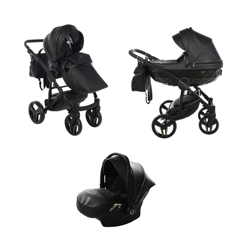 JUNAMA S-CLASS BLACK - 3IN1 (INCLUDES CAR SEAT)