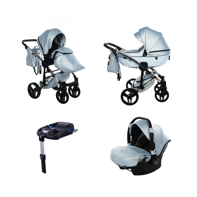 JUNAMA S-CLASS SKY BLUE - 4IN1 (INCLUDES CAR SEAT & ISOFIX BASE)