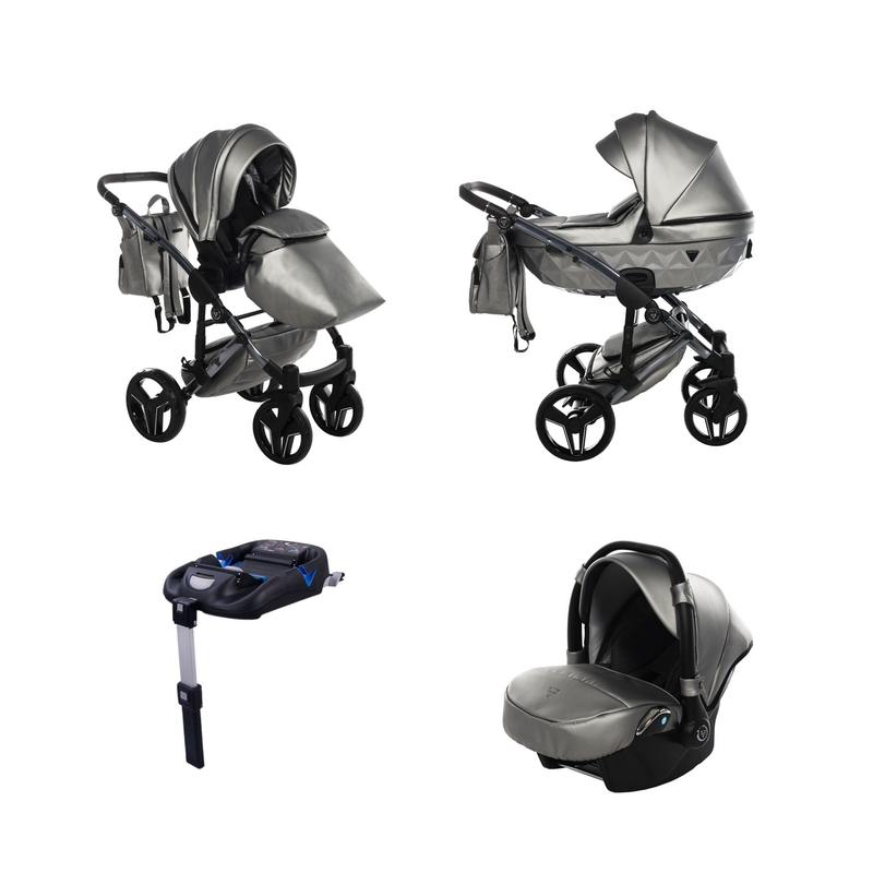 JUNAMA S-CLASS SILVER - 4IN1 (INCLUDES CAR SEAT & ISOFIX BASE)