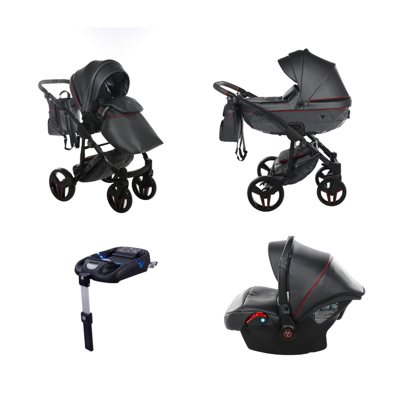 JUNAMA S-CLASS GRAPHITE - 4IN1 (INCLUDES CAR SEAT & ISOFIX BASE)