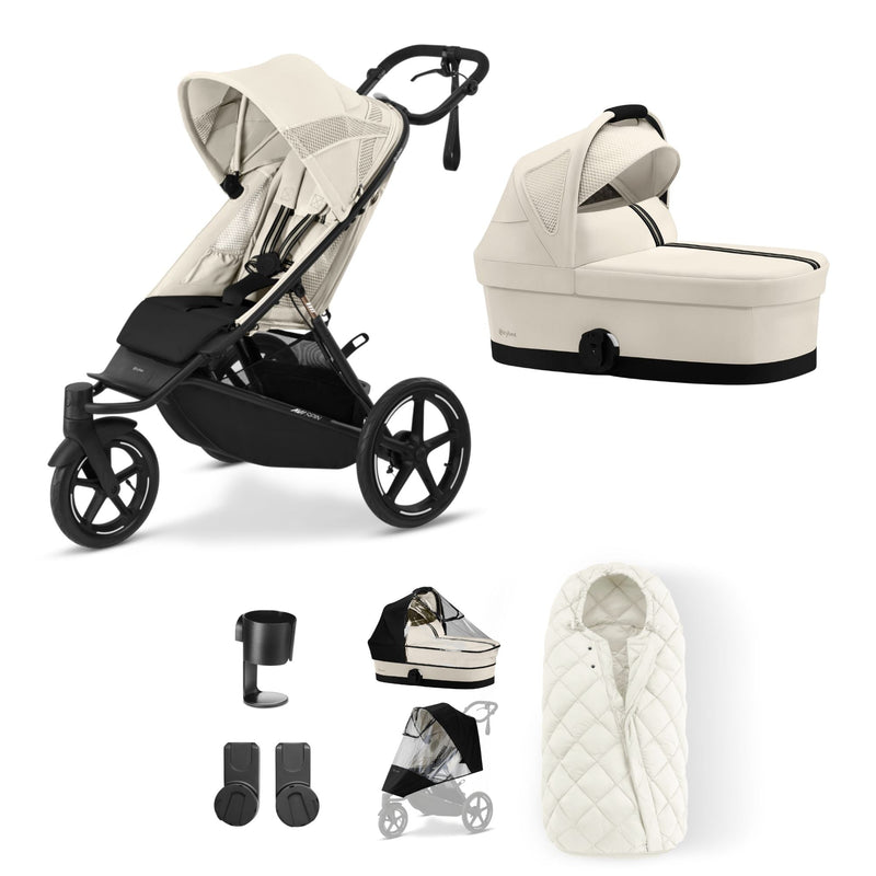 Cybex Avi Spin Stroller Bundle | Seashell Beige