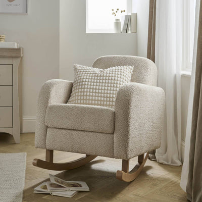 CuddleCo - Etta Boucle Nursing Chair - Mushroom