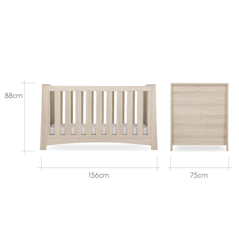 CuddleCo - Isla 3 Piece Nursery Furniture Set - Ash