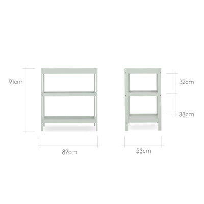 CuddleCo - Nola 3 Piece Nursery Furniture Set - Sage Green