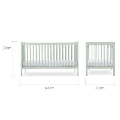 CuddleCo - Nola Cot bed - Sage Green