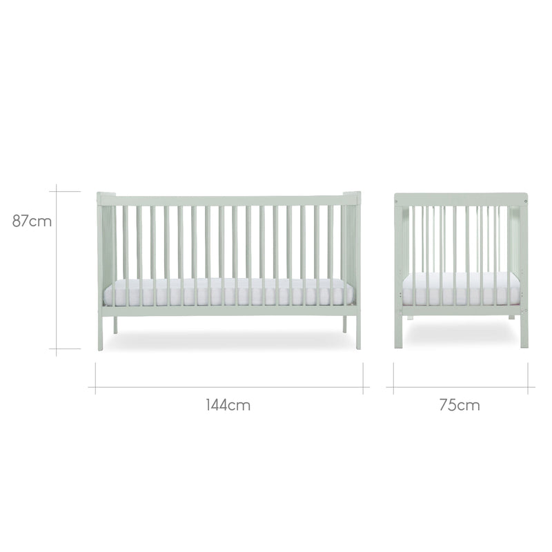 CuddleCo - Nola Cot bed - Sage Green