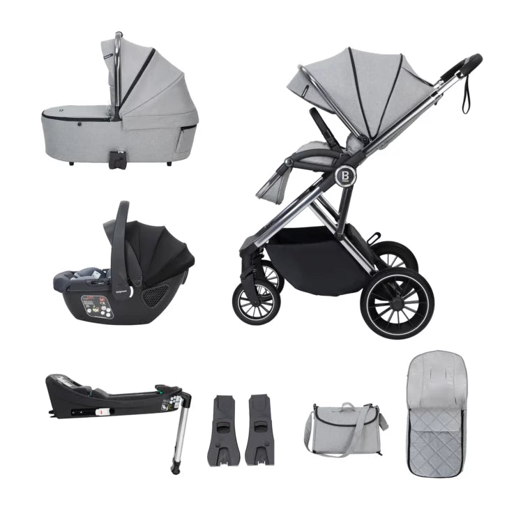 Chia Travel System Coco with Base – Pearl Grey